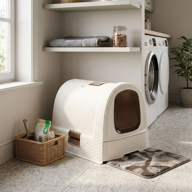 Toaleta Curver® LITTERBOX, Vintage, pre domácu mačku, 51x38x40 cm 1