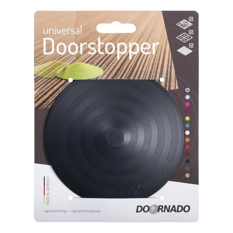 Zarážka do dverí DOORSTOPPER, doraz, plastová za dvere, dverová na podlahu, grafit 1