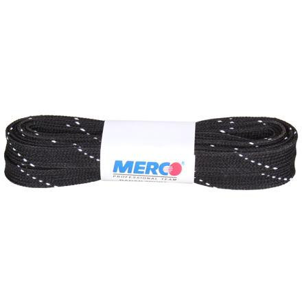 Merco PHW-12 šnúrky do korčúľ, voskované čierna, 240cm