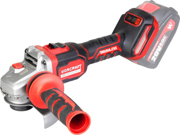 Set Worcraft CAG-S20LiBM, uhlová brúska 125 mm, ShareSYS , 2x 4.0 Ah akumulátor + nabíjačka, bezuhlí 1