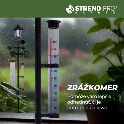 Meteostanica SWS29, 158 cm, záhradný zrážkomer, teplomer, solárna lampa, smer vetra 13