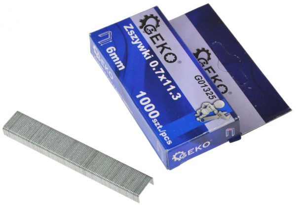 Spona 0,7 x 11,3 x 6 mm, 1000 ks, GEKO