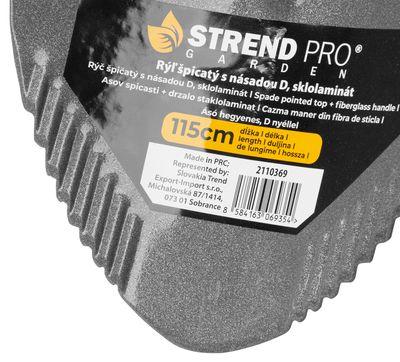 Rýľ Strend Pro Garden ErgoBULL, drenážny, špicatý, s fiberglass násadou D 1150 mm