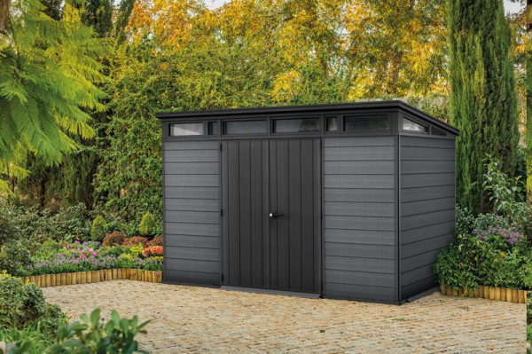 Domček Keter CORTINA 11X7, sivý, záhradný, 342x218x226 cm 1