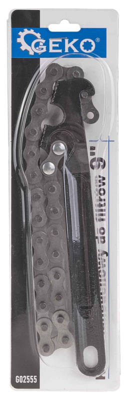 Kľúč reťazový na olejový filter, rukoväť 225mm, reťaz 480 mm, GEKO 5