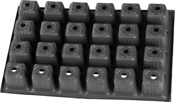 Sadbovač Strend Pro, na priesady, 7,8x6,8x7 cm, 24 priesad, štvorec 2