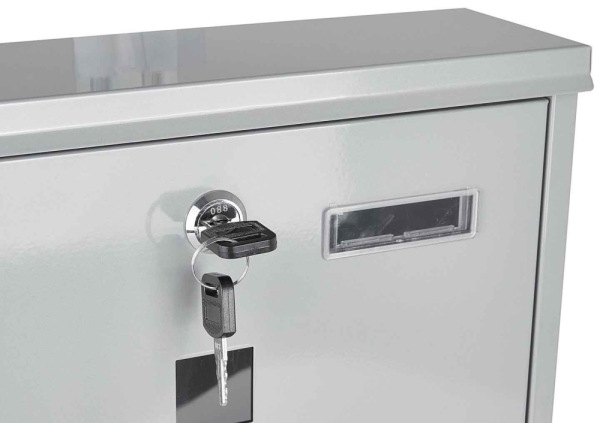 Poštová schránka 34 x 30 x 10 cm, sivá, GEKO 4