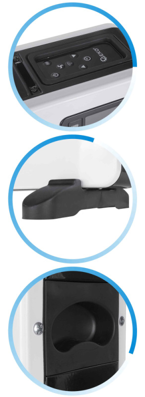 LCD konvektorový ohrievač 2300W s diaľkovým ovládaním a WiFi, GEKO 6