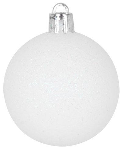 Gule MagicHome Vianoce, 31 ks, bielo - strieborné, mix, na vianočný stromček, 6-3 cm