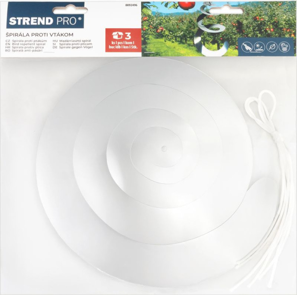 Plašič vtákov Strend Pro, špirála, bal. 3ks 1