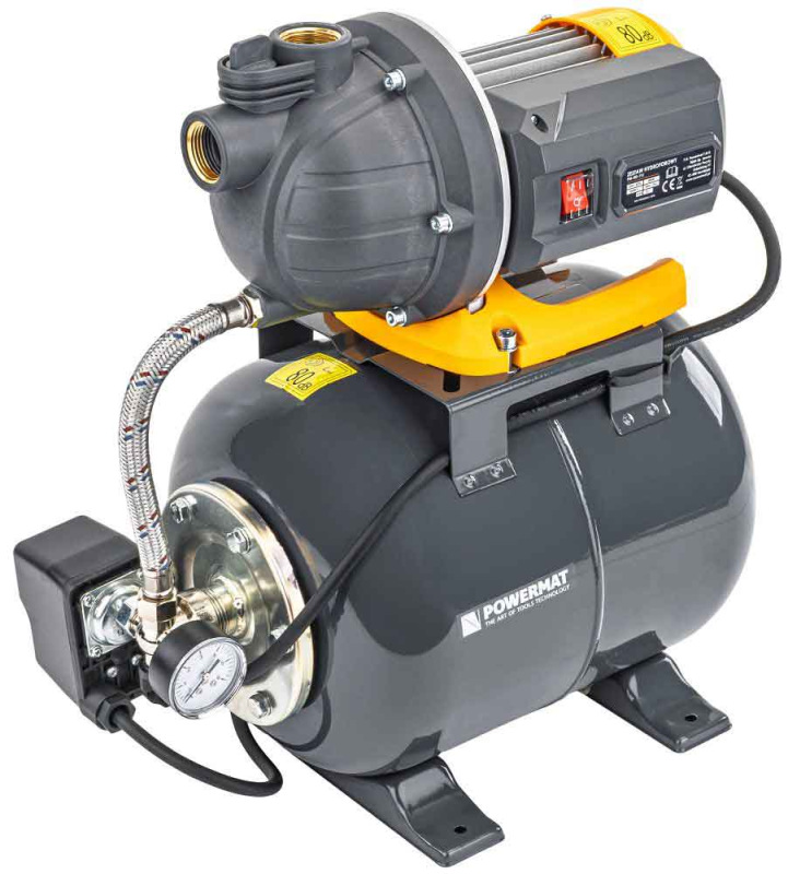 Domáca vodáreň 400 W, nádrž 19 l, max. výška 7 m, 108 l/min, tlačná výška 30 m 6