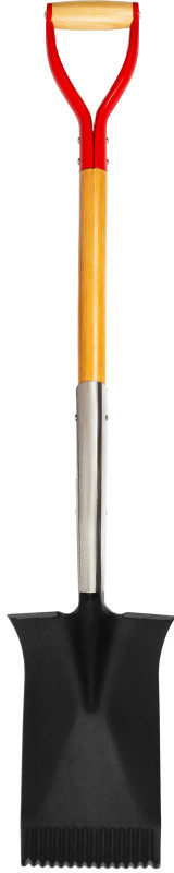 Rýľ Strend Pro Premium RedShark, rovný, s drevenou násadou D 1150 mm 2