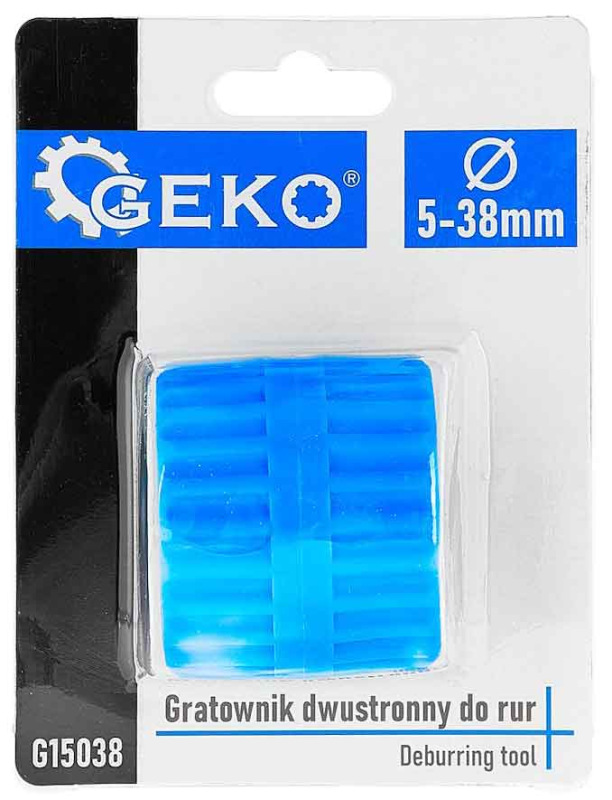 Obojstranný odhrotovač-zrážač hrán plastových rúr 5-38 mm, GEKO 6