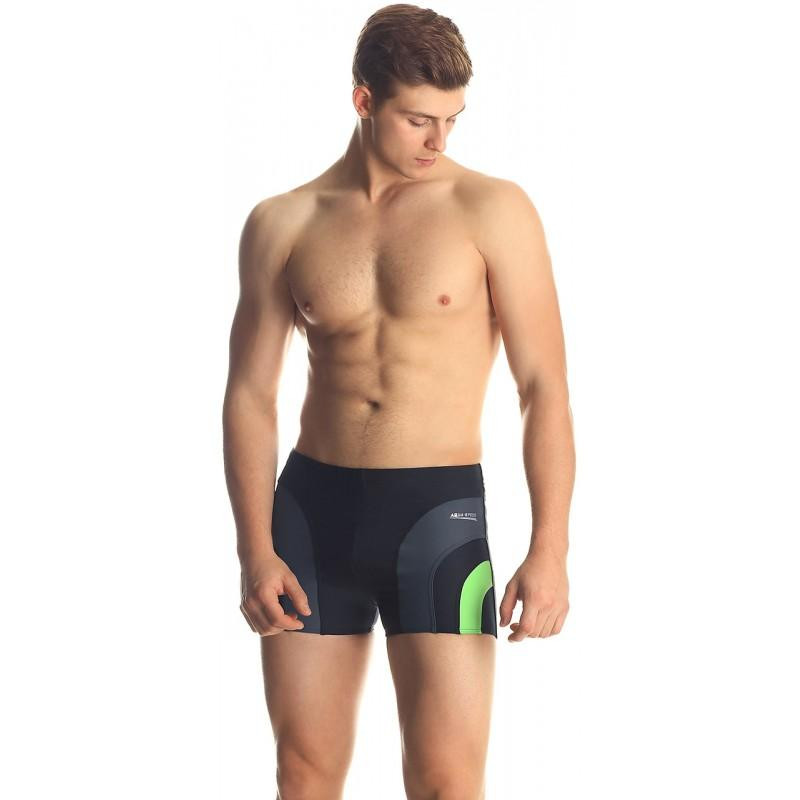 Aqua-Speed Sasha pánske plavky s nohavičkou čierno-zelená, veľ. M