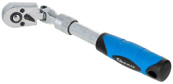 Račňa 1/4" teleskopická s kĺbom, 210-278 mm, GEKO 2