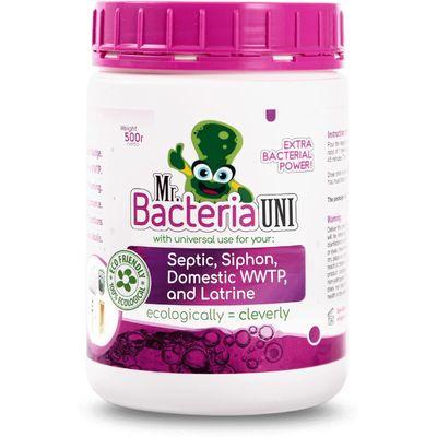 Aktivátor Mr.Bacteria UNI 4v1, do septiku, sifónu, ČOV a latríny, 500 g