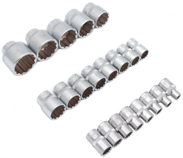 Sada 1/2" hlavíc 12HRAN, 21-dielna, 8-36 mm, XL-TOOLS 4