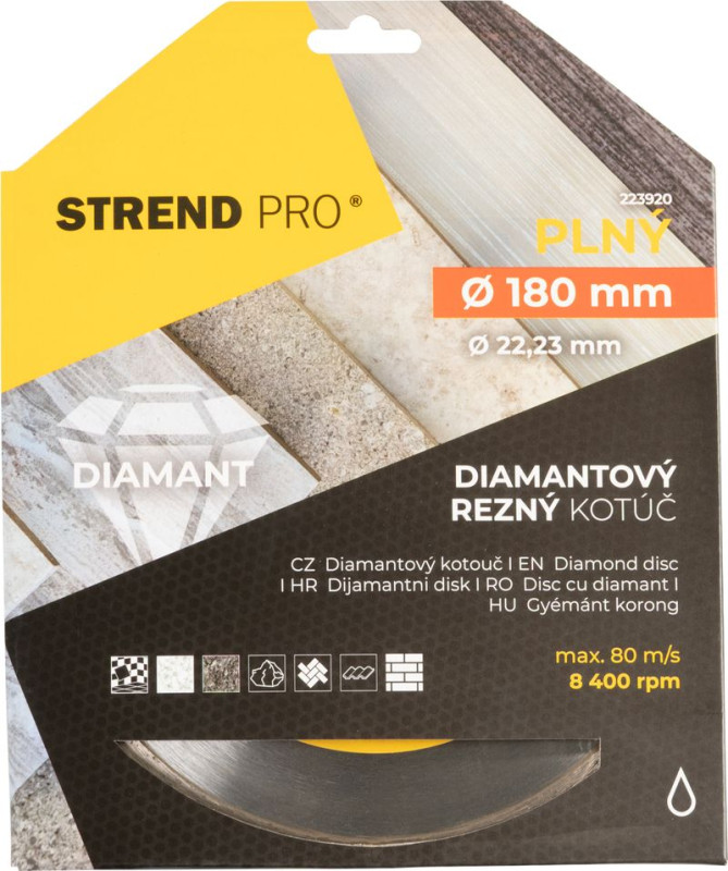 Kotúč Strend Pro 521B, 180 mm, diamantový, plný 2