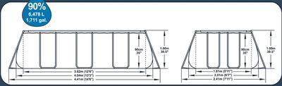 Bazén Bestway® Power Steel™, 56442, piesková filtrácia, rebrík, dávkovač, 404x201x100 cm 4