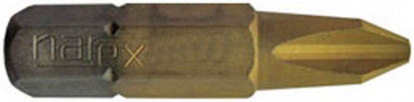 Bit 1/4" PH1 x 30 mm, TIN, NAREX