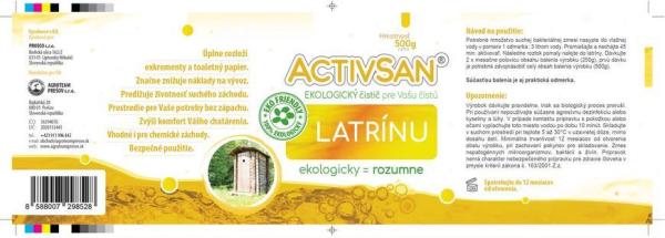 Aktivátor Activsan, do latríny, 500 g 1