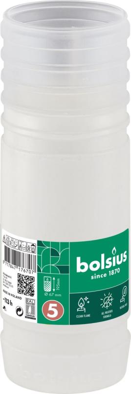 Náplň Bolsius Gravelight RP5, 113 h, 393 g, 67x195 mm, do kahanca, parafín