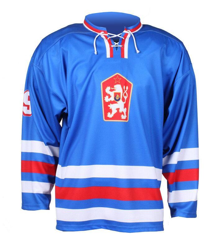Merco Replika ČSSR 1976 hokejový dres modrá