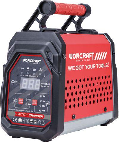 Nabíjačka autobatérií Worcraft BC-219, 12/24 V, 20 A 1