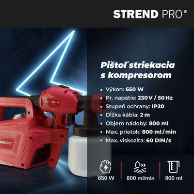 Pištoľ Strend Pro JS-FB17AII, 650W, 800 ml, striekacia, elektrická s kompresorom 4