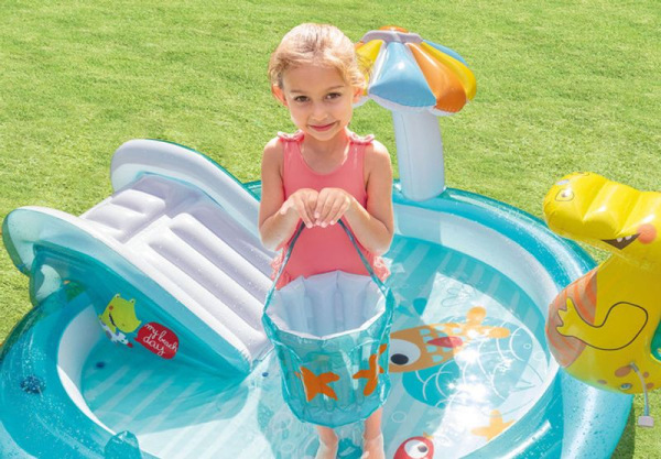 Bazénik Intex® 57165, Gator play center, detský, nafukovací, 201x170x84 cm 3