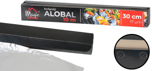 Alobal MagicHome 30 cm, L-10 m, 17 µm, hliníkový, grilovací, EXTRA STRONG