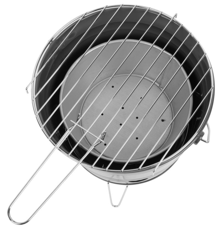Gril Strend Pro Finch, BBQ, vedierko, kovový, na drevené uhlie, 270x220 mm 1