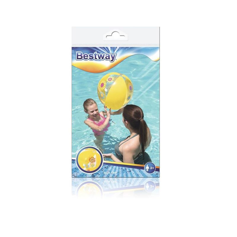 Lopta Bestway® 31036, Designer Beach Ball, plážová, detská, nafukovacia, do vody, 51 cm 9