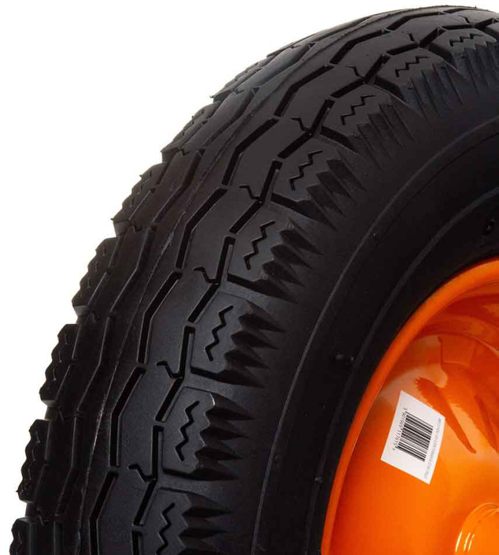 Nafukovacie koleso s ložiskami, otvor 10 mm, priemer 400 mm, šírka 90 mm, oranžové 3
