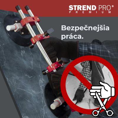 Držiak skla Strend Pro, prísavný, 2-kupolový, nivelačná pomôcka na dlažbu a obklady, profesional, ma 8