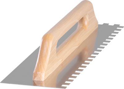 Hladítko Strend Pro Premium, HardWood, drevená rúčka, 480x130 mm, e12 mm, 0,7 mm, rovné, nerez