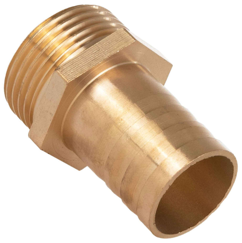 Mosadzná vsuvka na 25 mm hadicu, vonkajší závit 1", GEKO 1