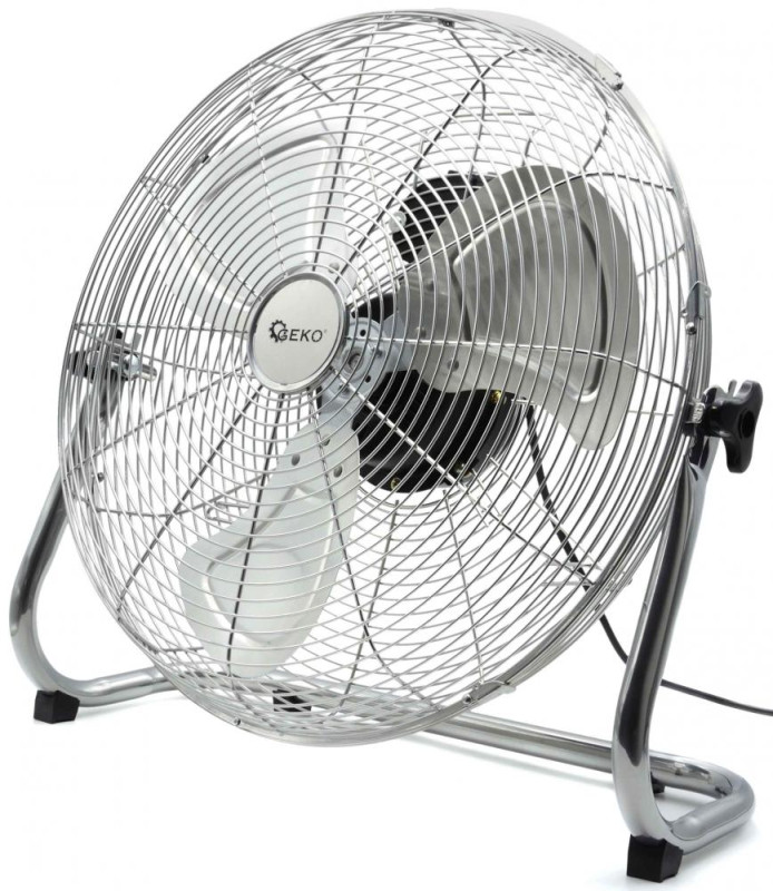 Nerezový podlahový ventilátor 45 cm, 120 W, GEKO