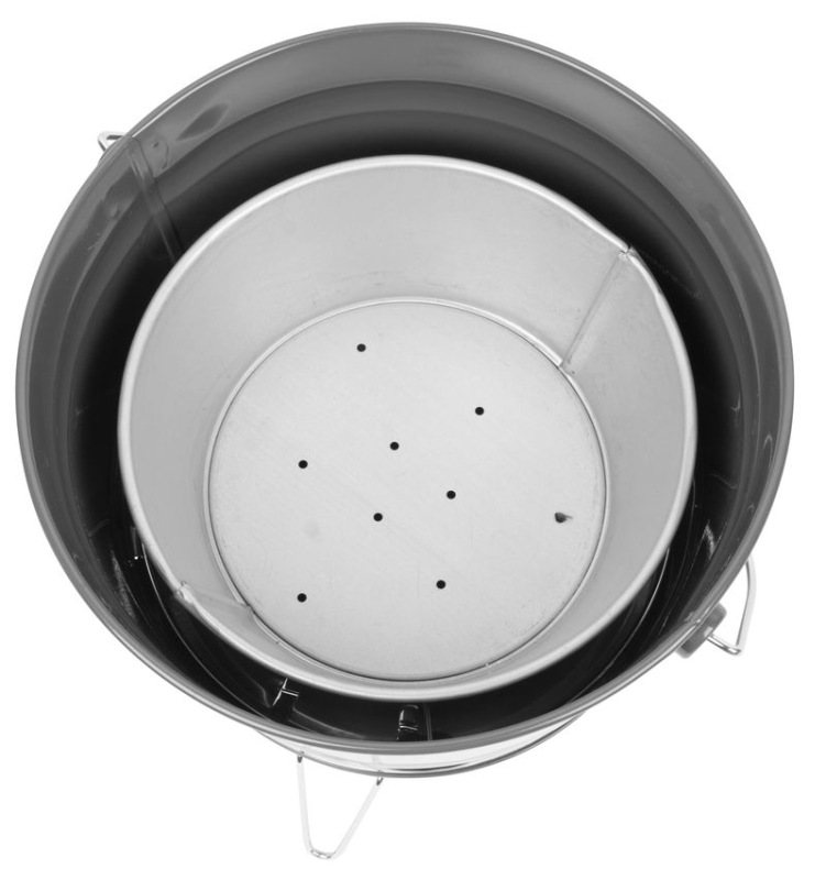Gril Strend Pro Finch, BBQ, vedierko, kovový, na drevené uhlie, 270x220 mm 2