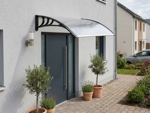 Strieška nad dvere DIY501, 100 x šírka 150 cm, polykarbonátová 1