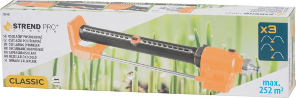 Rozprašovač Strend Pro Garden BJ4618, 18 trisiek, oscilačný, 90°, tlak 4 bar, zavlažovač 4