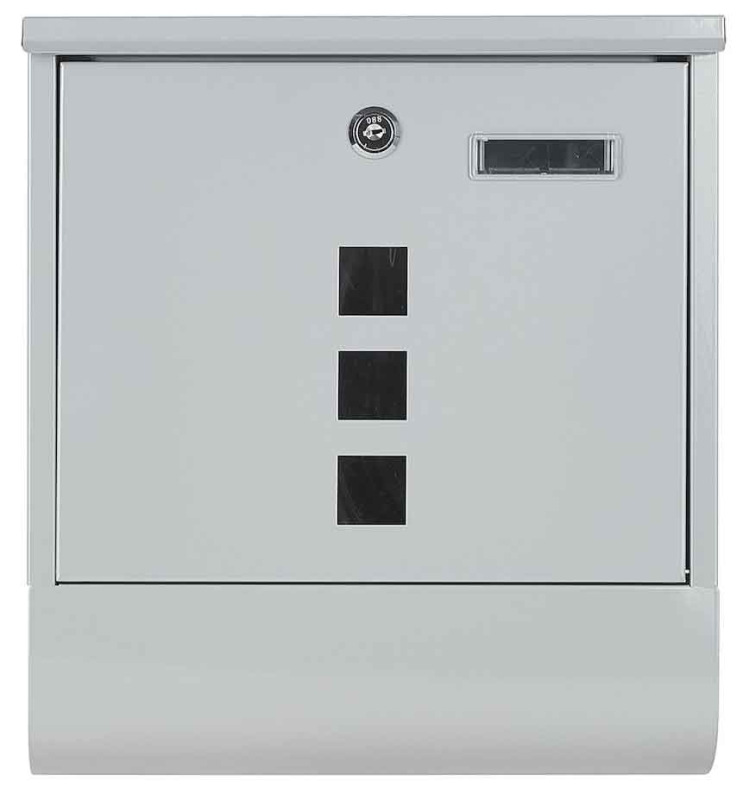 Poštová schránka 34 x 30 x 10 cm, sivá, GEKO 2