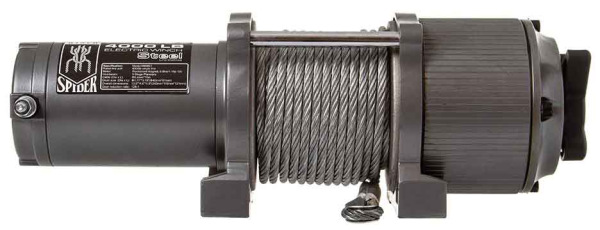 Naviják elektrický, 12V, 800W, max. ťah 1814 kg, oceľové lano 6 mm, MAR-POL 15