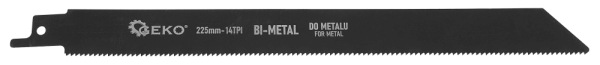 Sada mečových pílových listov na kov Bimetal 225 mm 14 TPI, 5 ks do chvostovej píly, GEKO 2