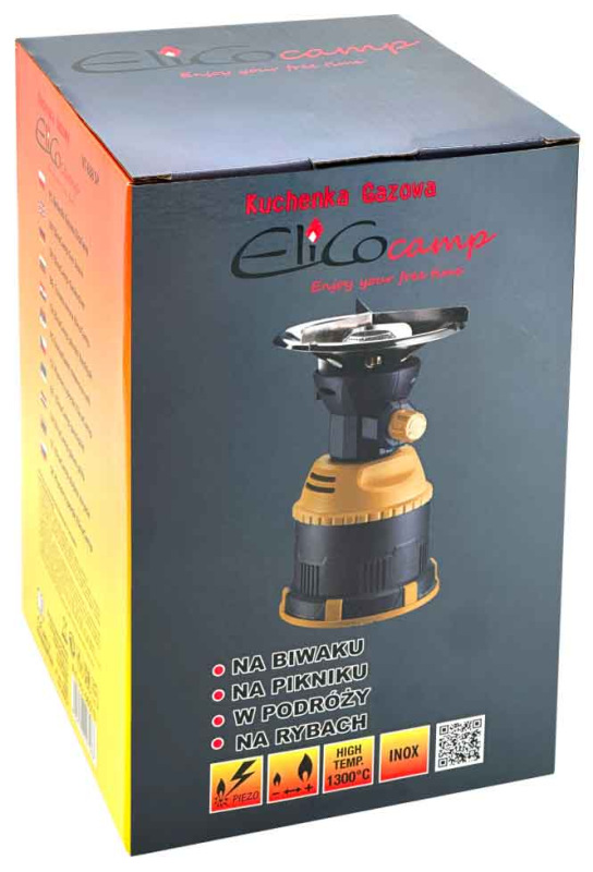 Kempingový varič s reguláciou na 190 g kartušu, ELICO 2