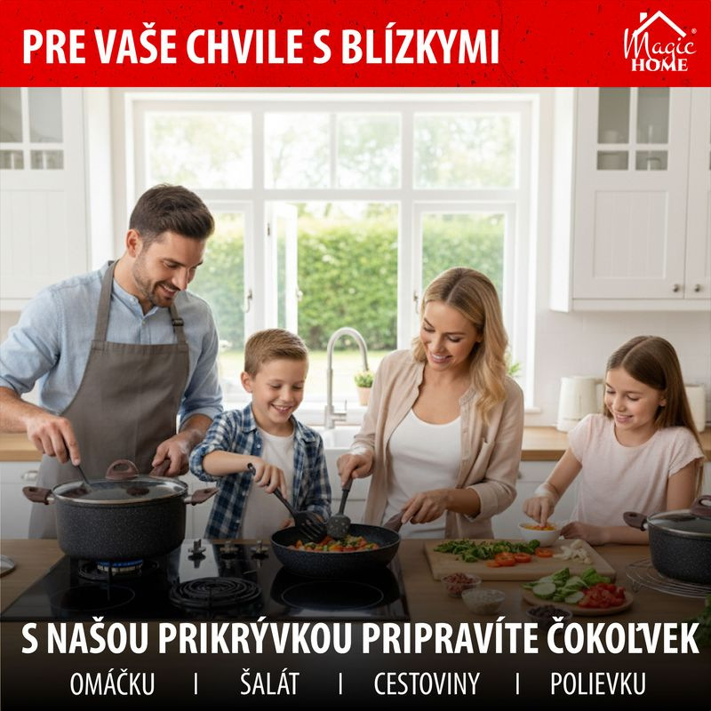 Pokrievka MagicHome Black Marble Line, sklenená, 26 cm 4