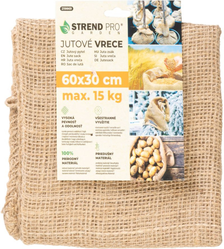 Vrece Strend Pro Garden, jutové, 60x30 cm, max.15 kg, bez šnúry 2
