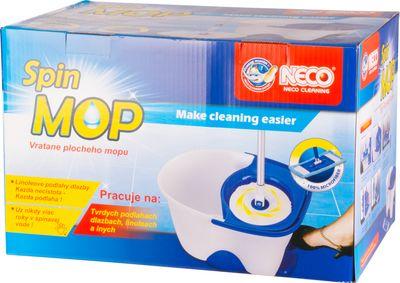 Súprava upratovacia Neco TORNADO Spin Mop, rotačný mop na podlahy + vedro 18 lit., Microfibre, PP, A 5