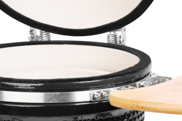 Gril Strend Pro Kamado Egg 16", priemer 33,50 cm, gril výška 73 cm, čierny, 40x57x97,50 cm 8