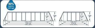 Bazén Bestway® Power Steel™, 56466, piesková filtrácia, rebrík, dávkovač, plachta, 549x274x122 cm 4